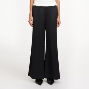 By Malene Birger Lucee Black Flowy High Waist Palazzo Pants